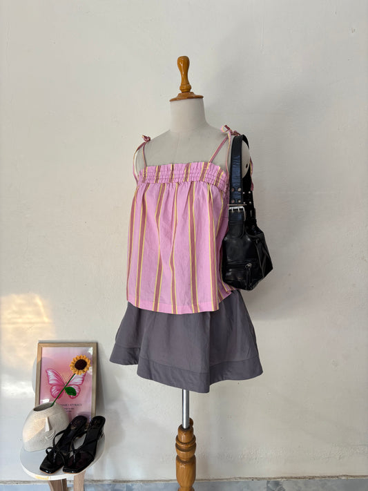 Pink stripe cami top