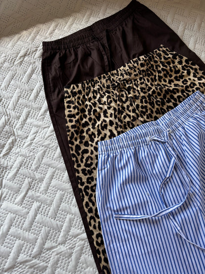 Cotton drawstring pajamas