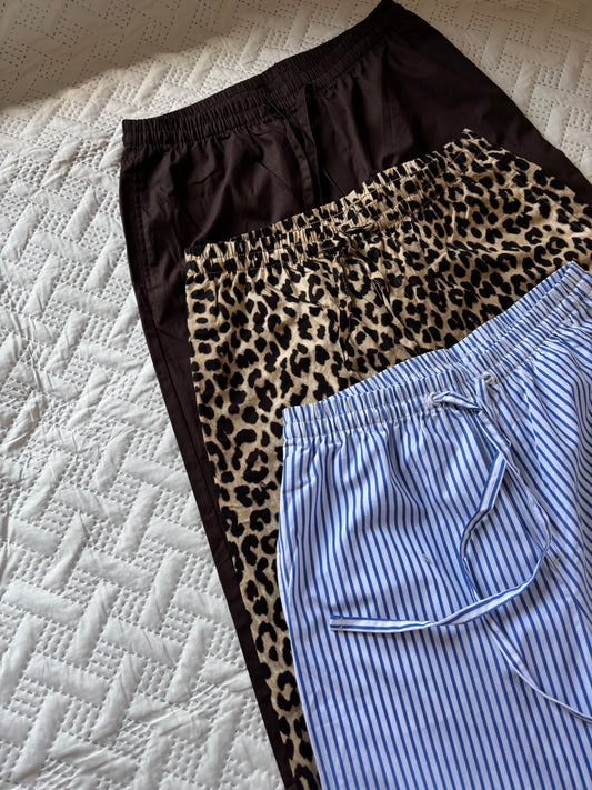 Cotton drawstring pajamas
