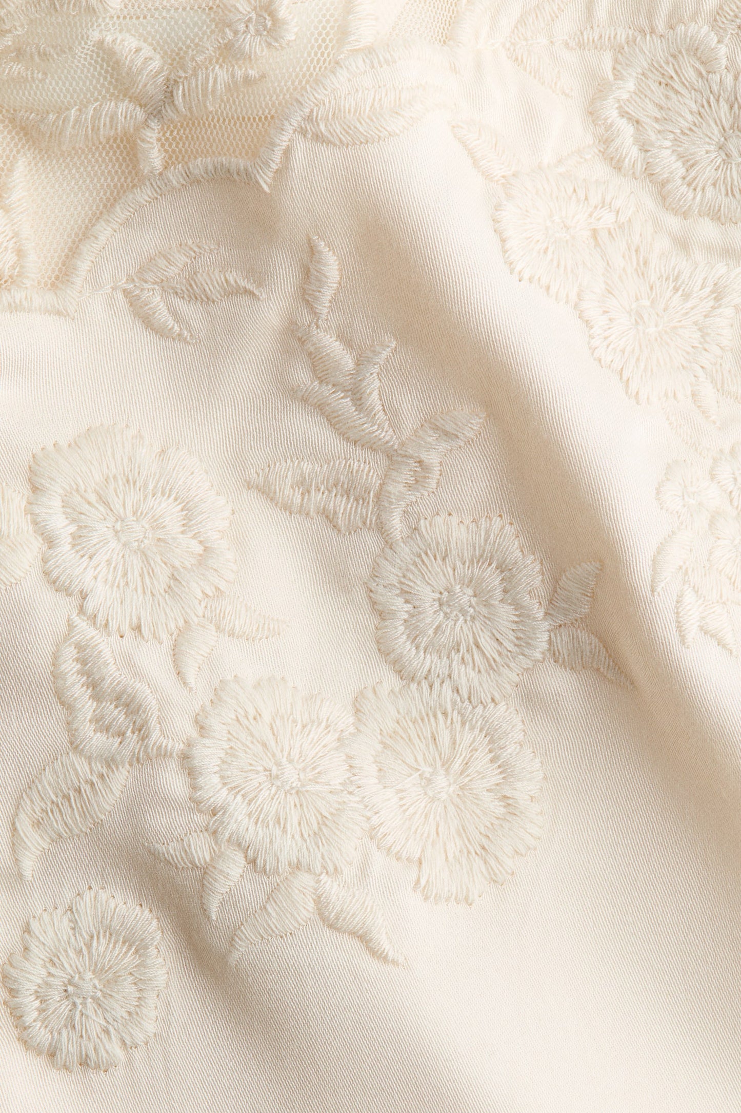 Beige embroidered lacey slip top