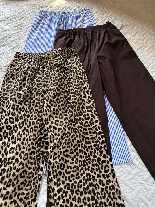 Cotton drawstring pajamas