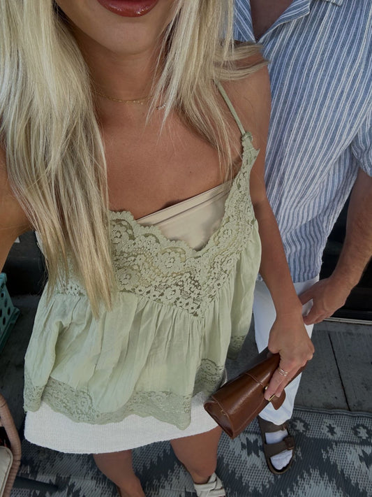 Green fiona lacey top
