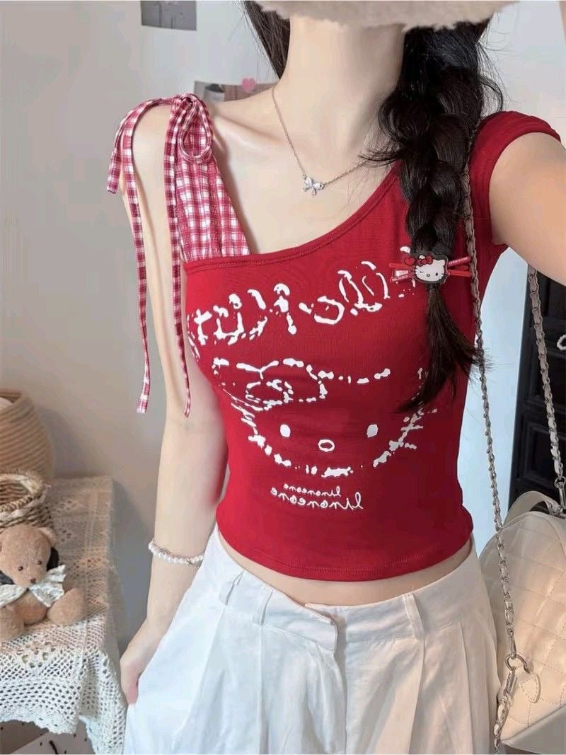 Hello kitty padded tops