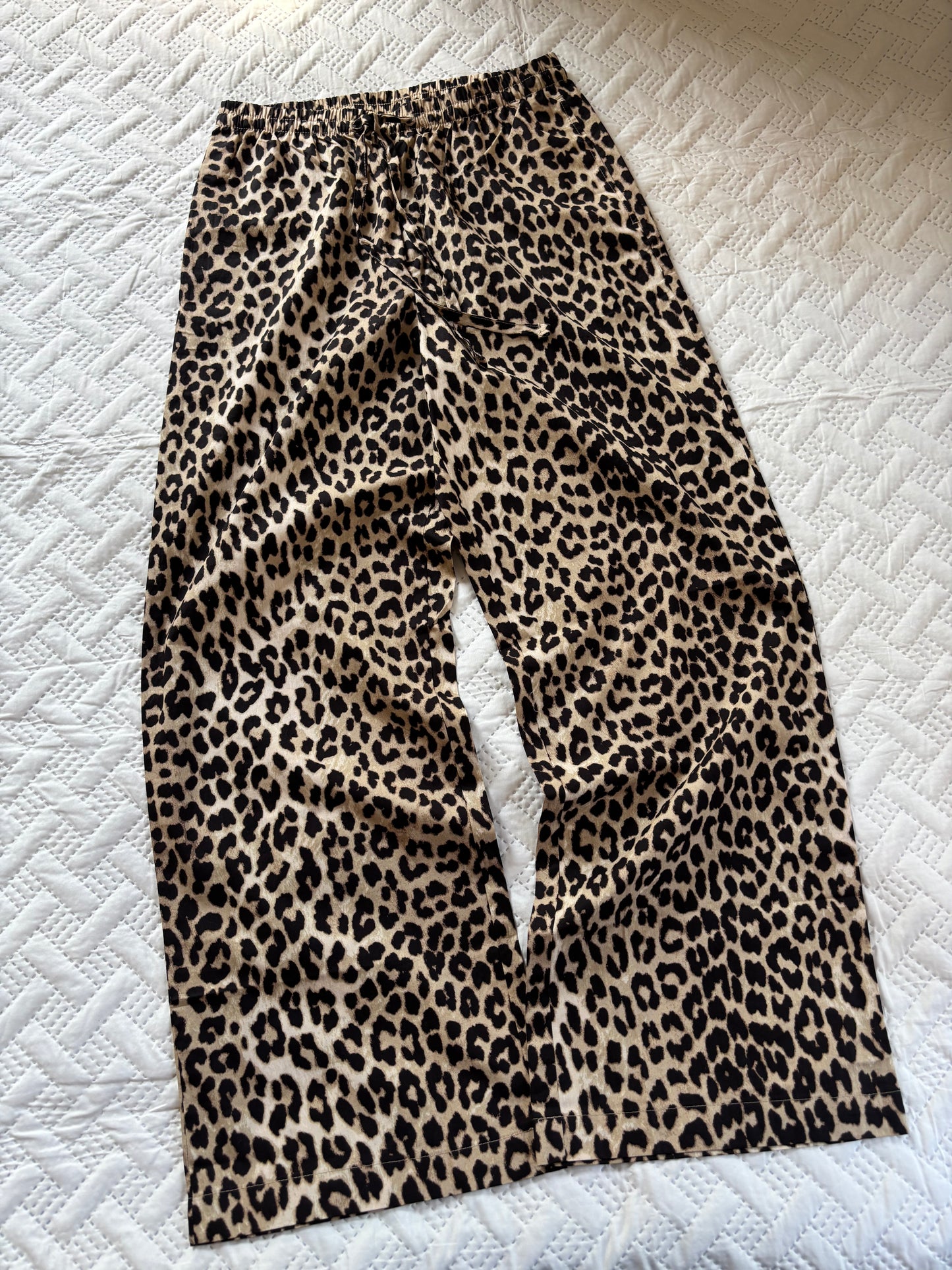Cotton drawstring pajamas