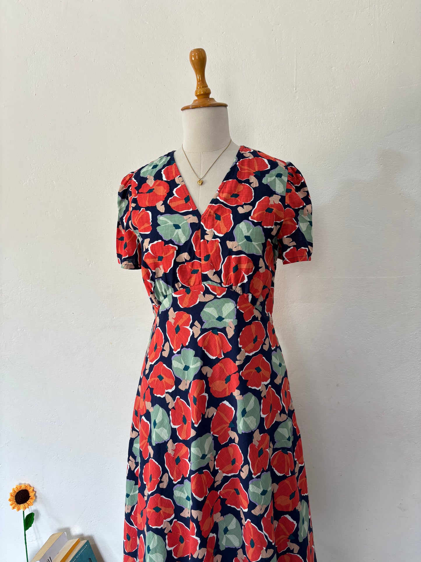 Seasalt Cornwall beautiful floral linen A line dress