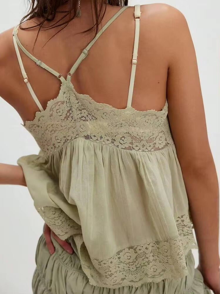 Green fiona lacey top