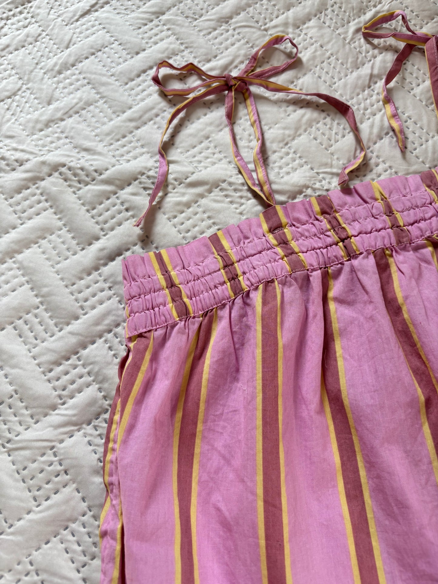 Pink stripe cami top