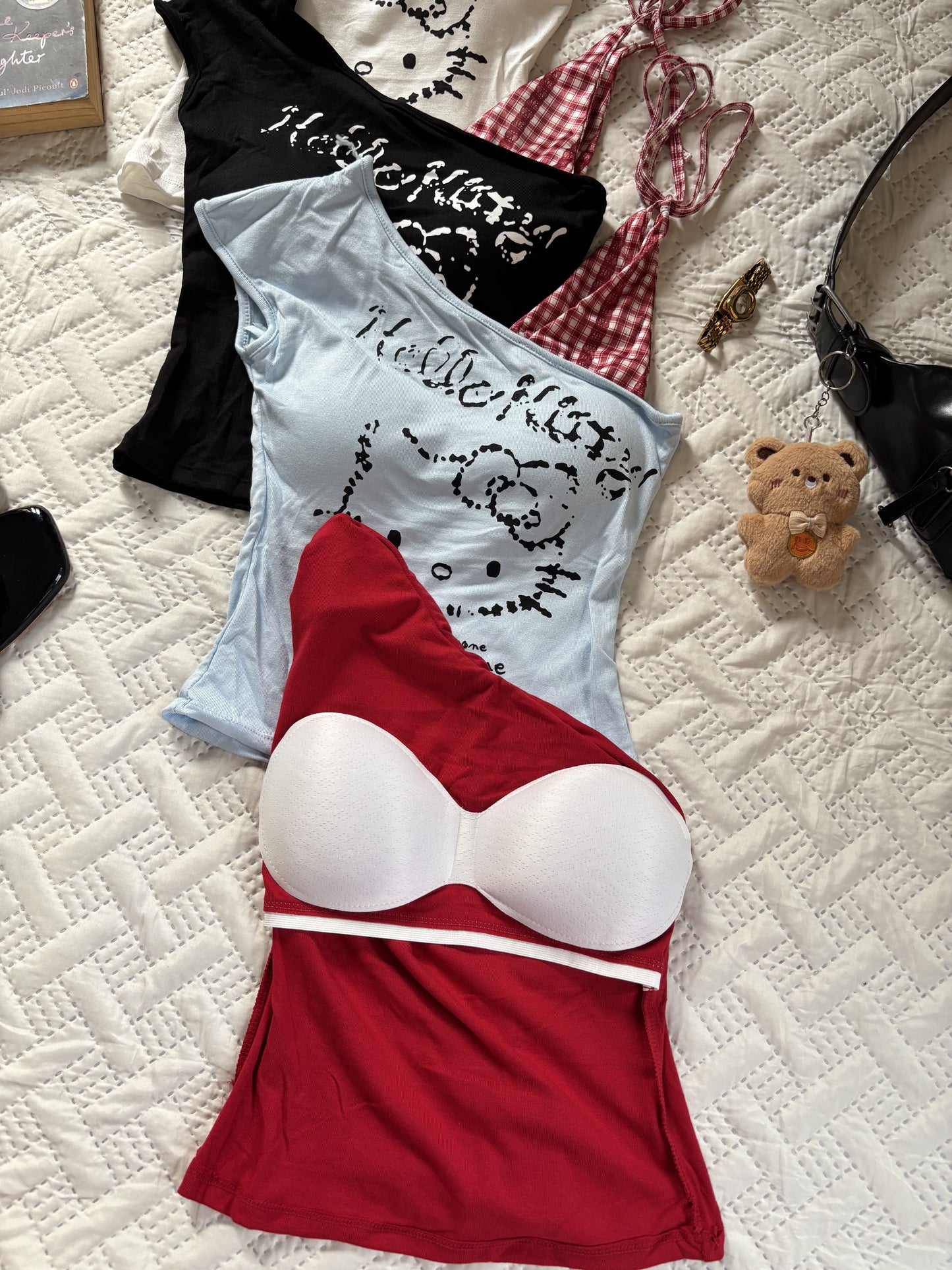 Hello kitty padded tops