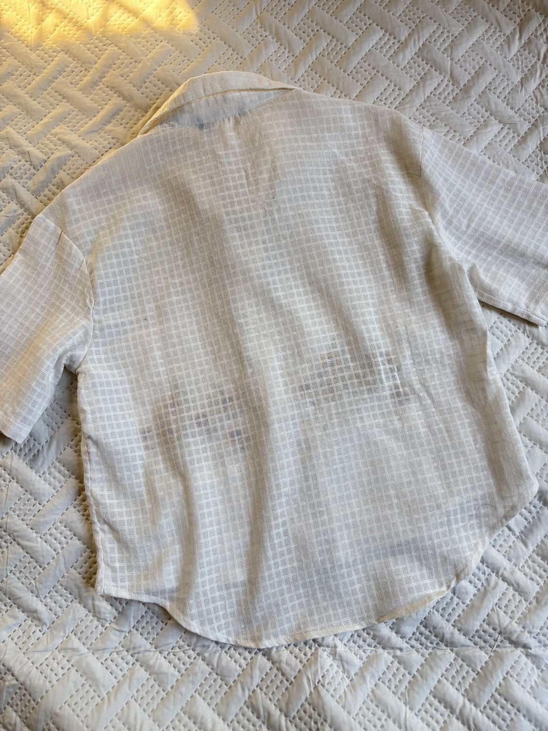 Sunflower embroidered cotton shirt