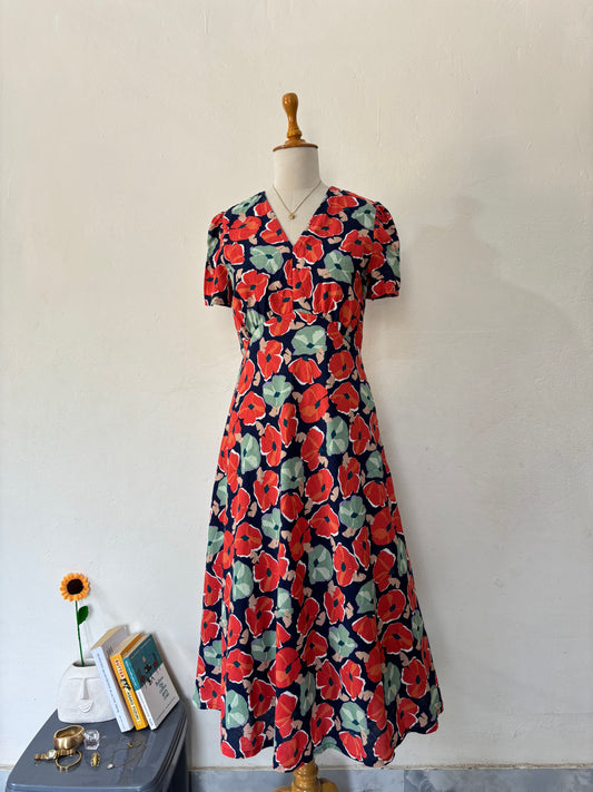 Seasalt Cornwall beautiful floral linen A line dress