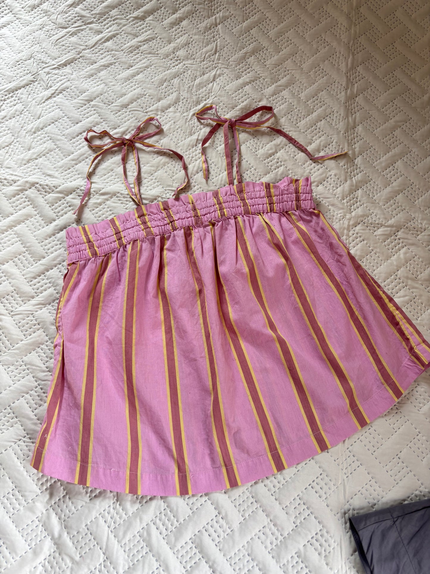 Pink stripe cami top