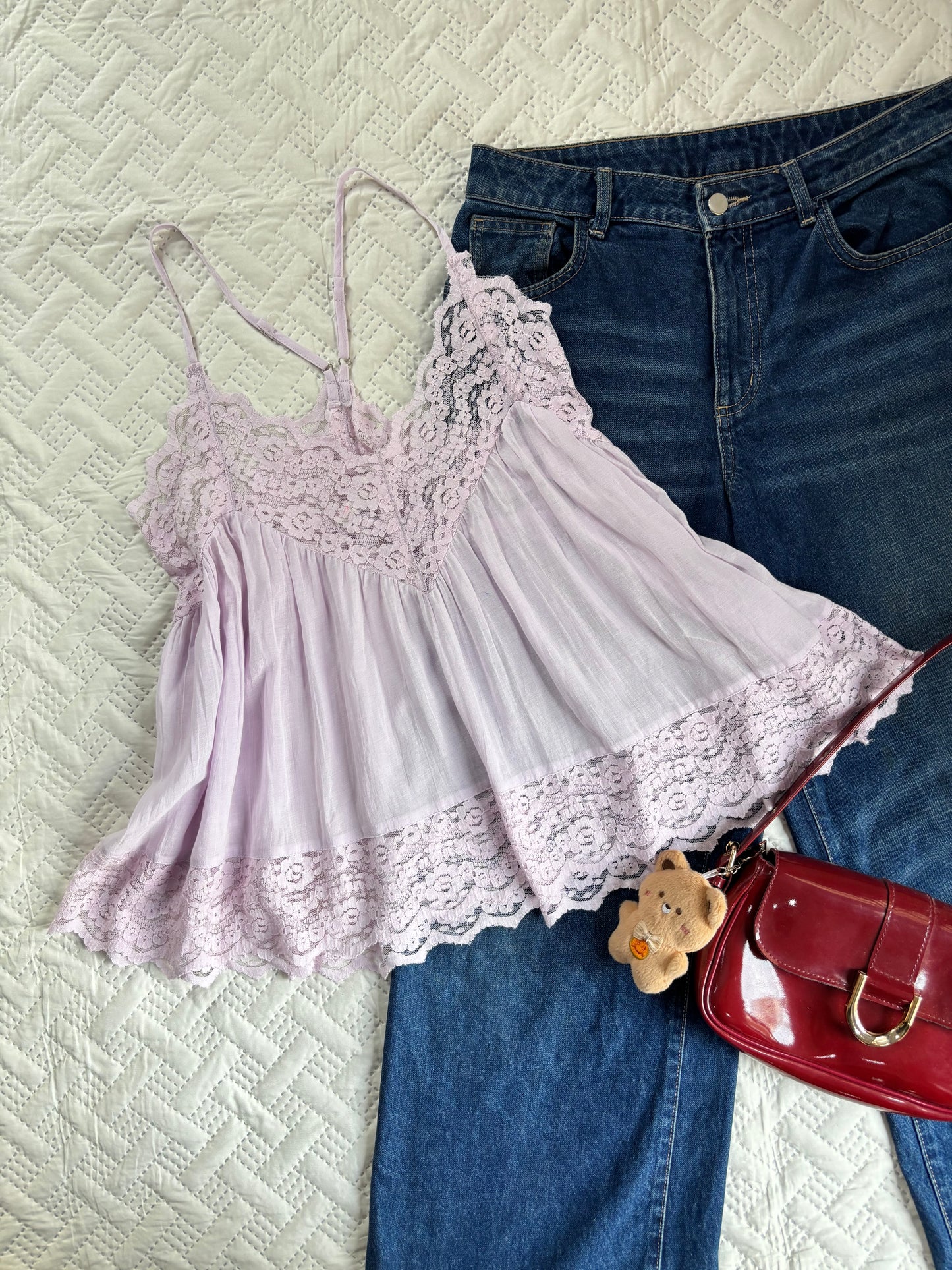 Lavender fiona lacey top