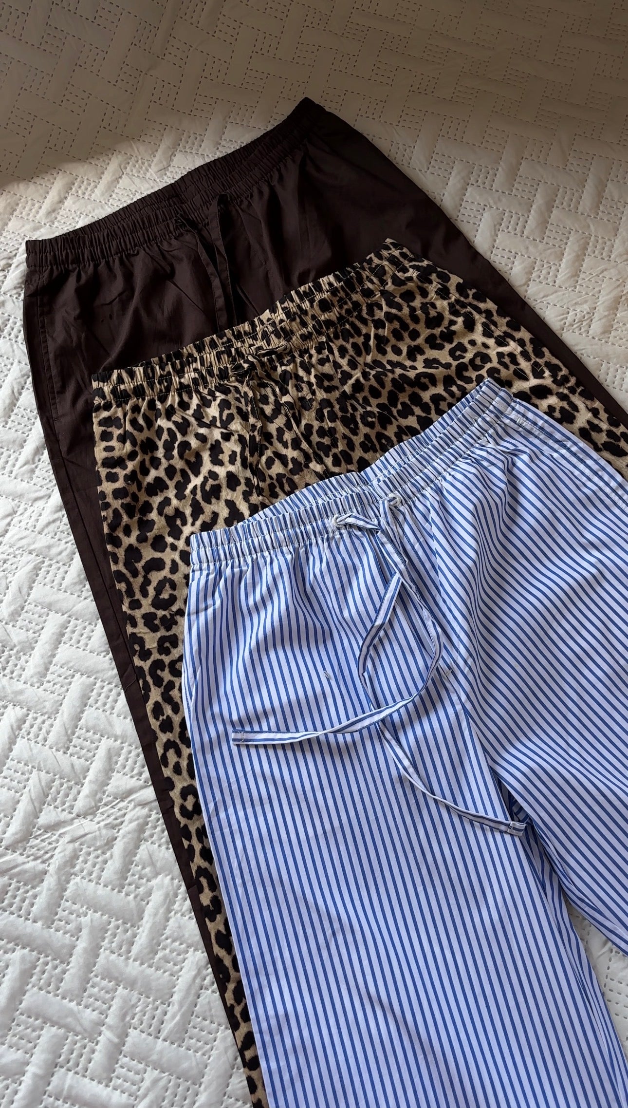 Cotton drawstring pajamas