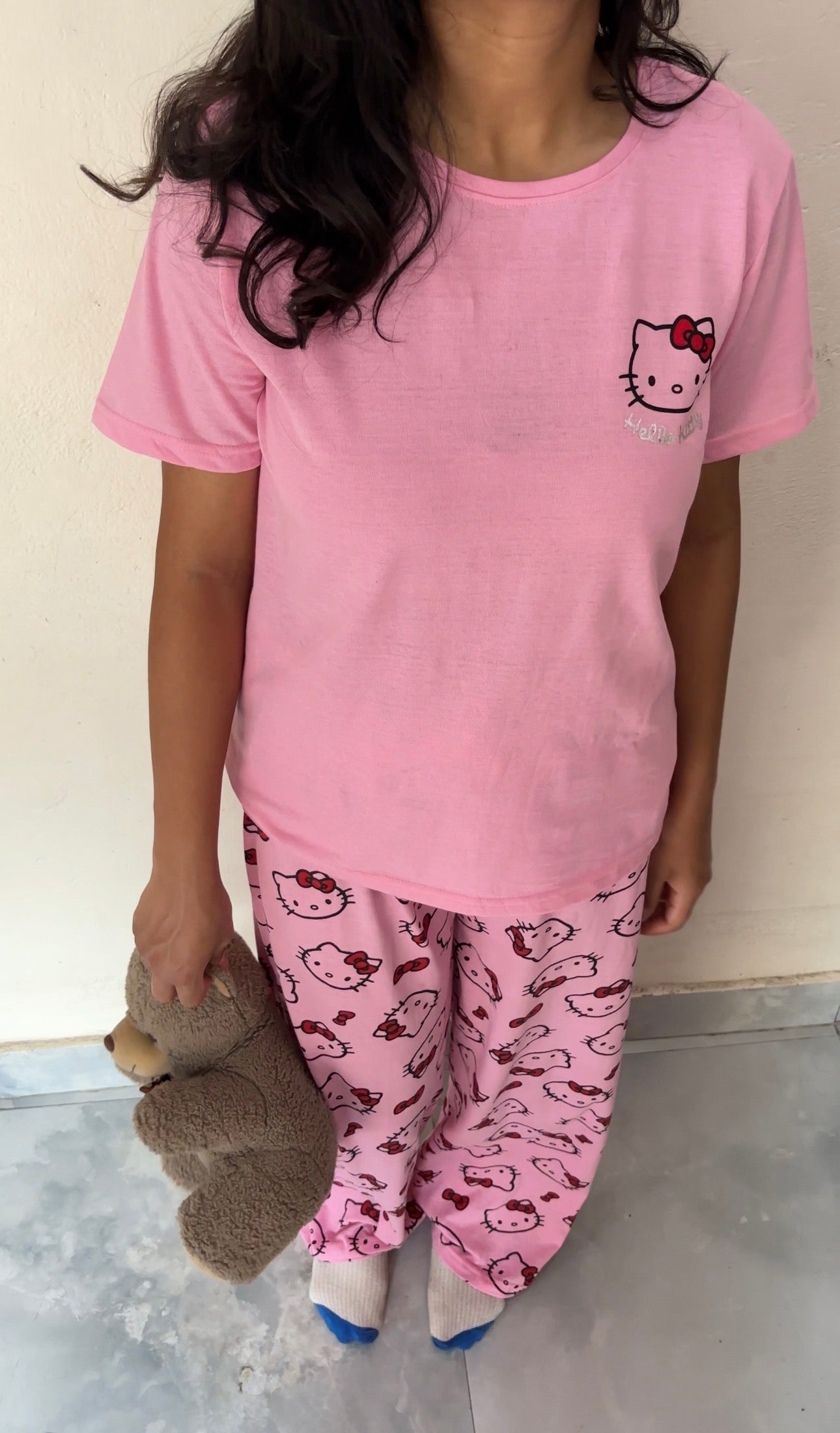 Hello kitty pink nightsuit