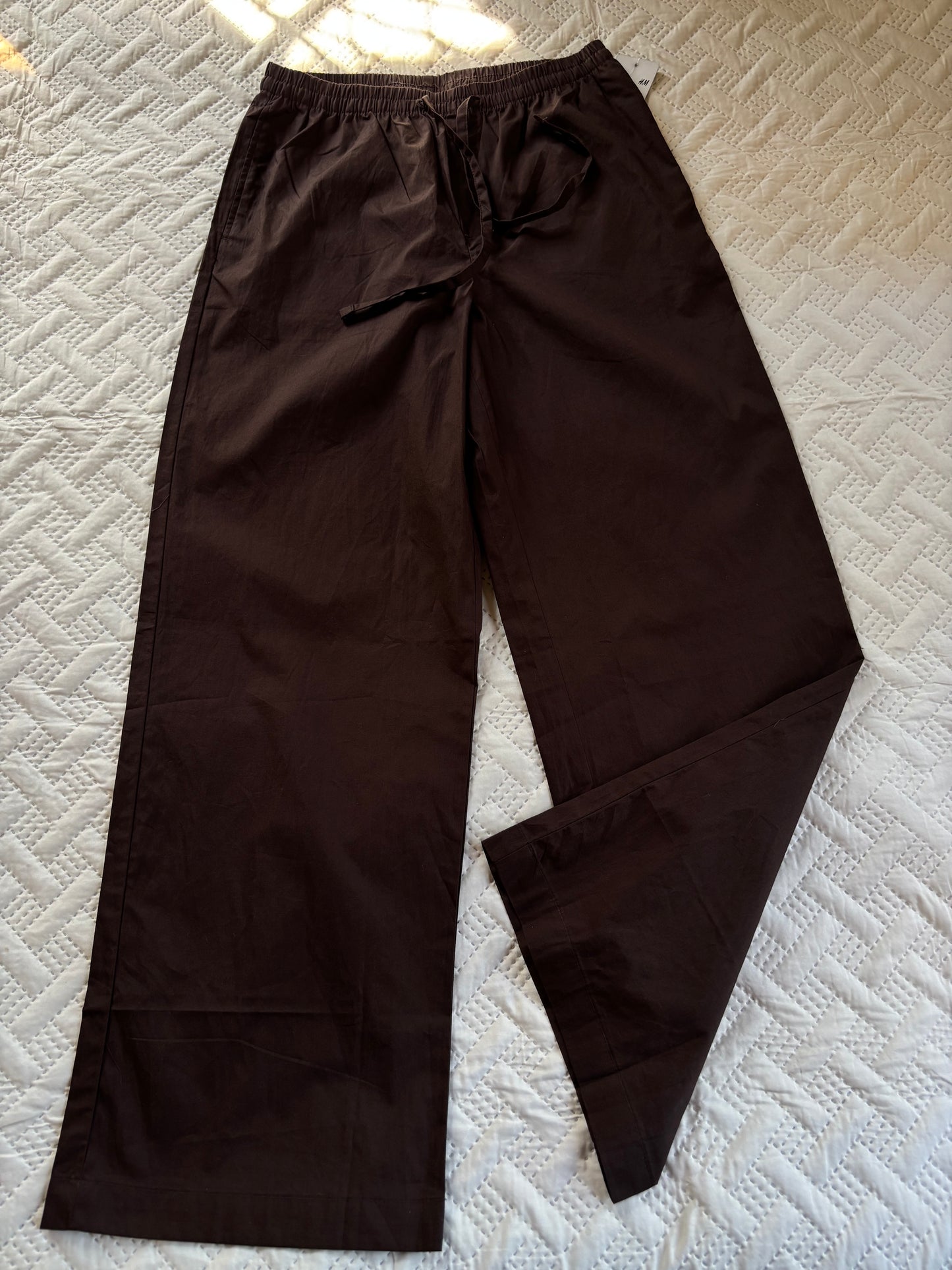 Cotton drawstring pajamas