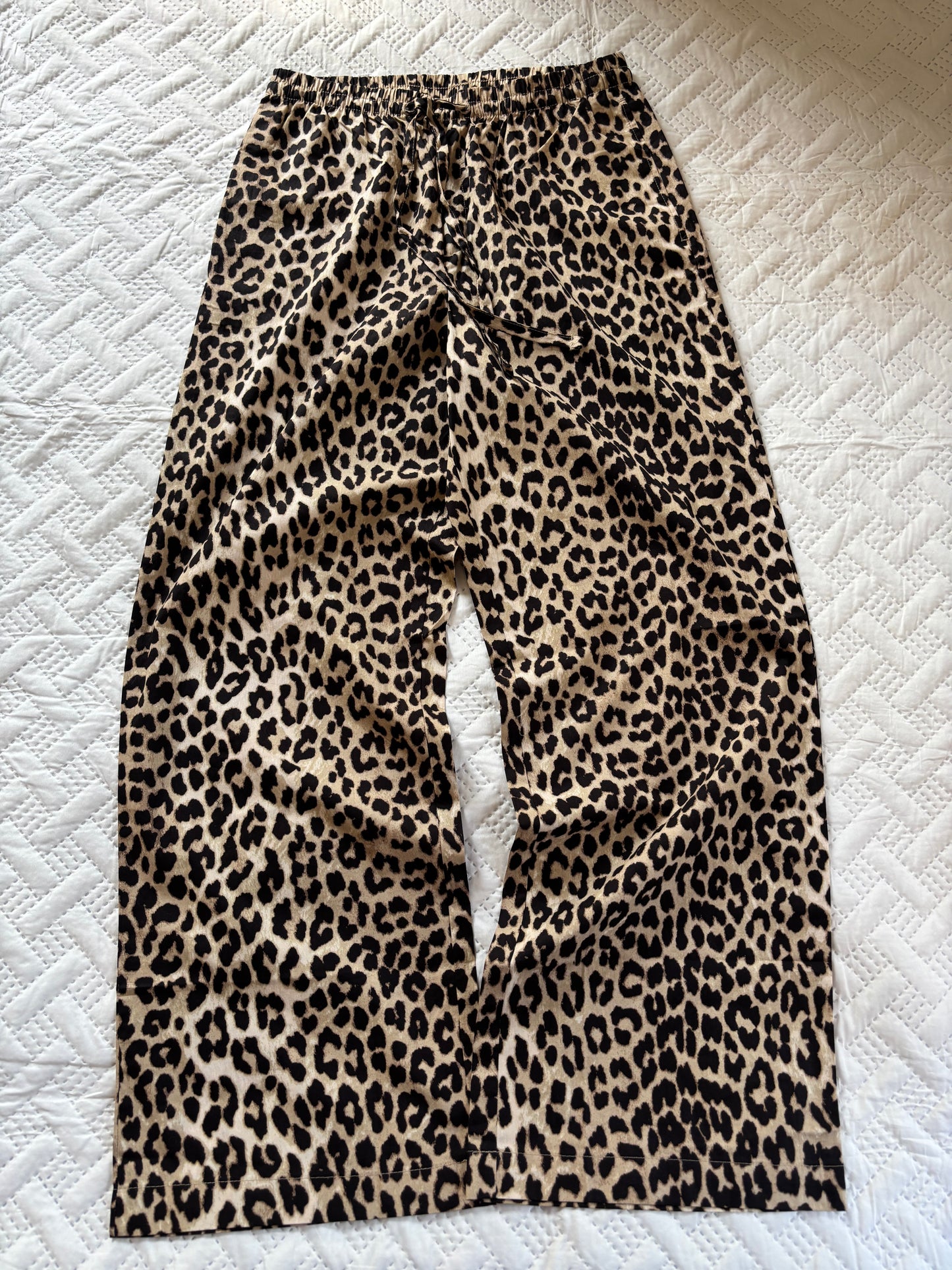 Cotton drawstring pajamas