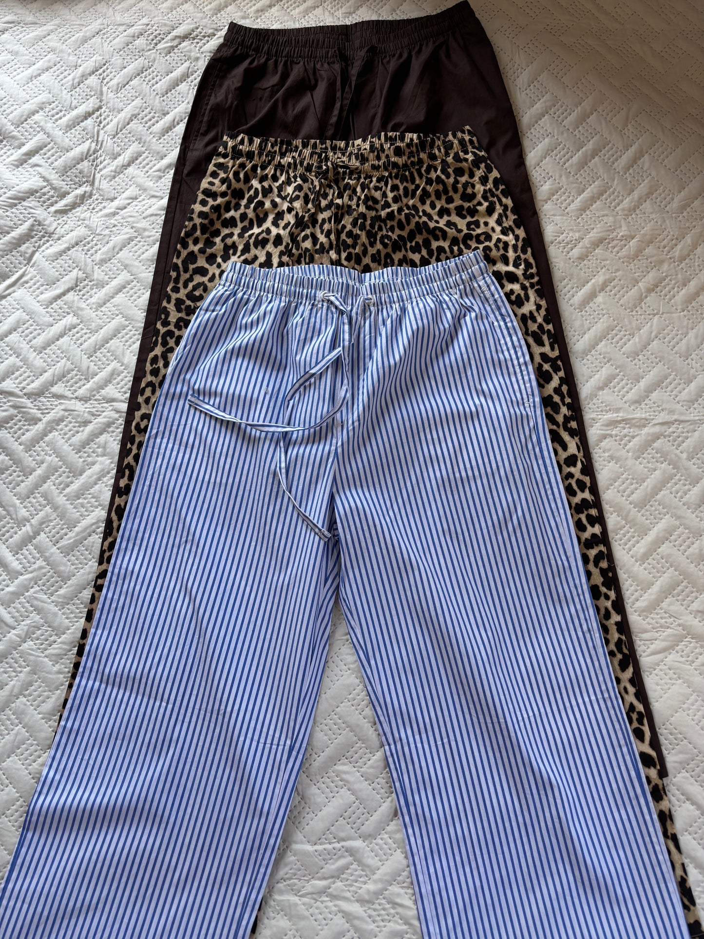 Cotton drawstring pajamas