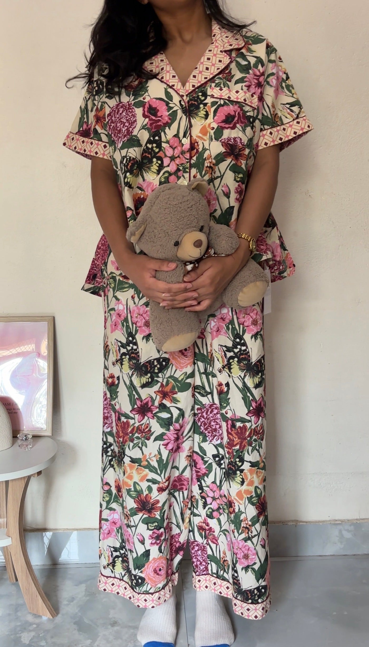 Gardenia cotton nightsuit set