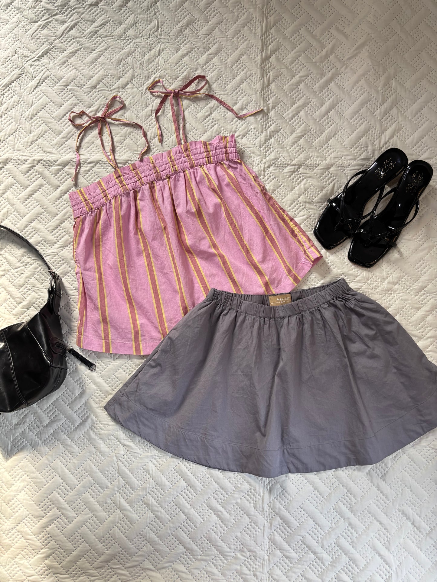 Pink stripe cami top