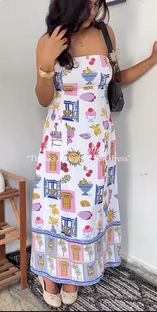 Layla ciao tube linen dress