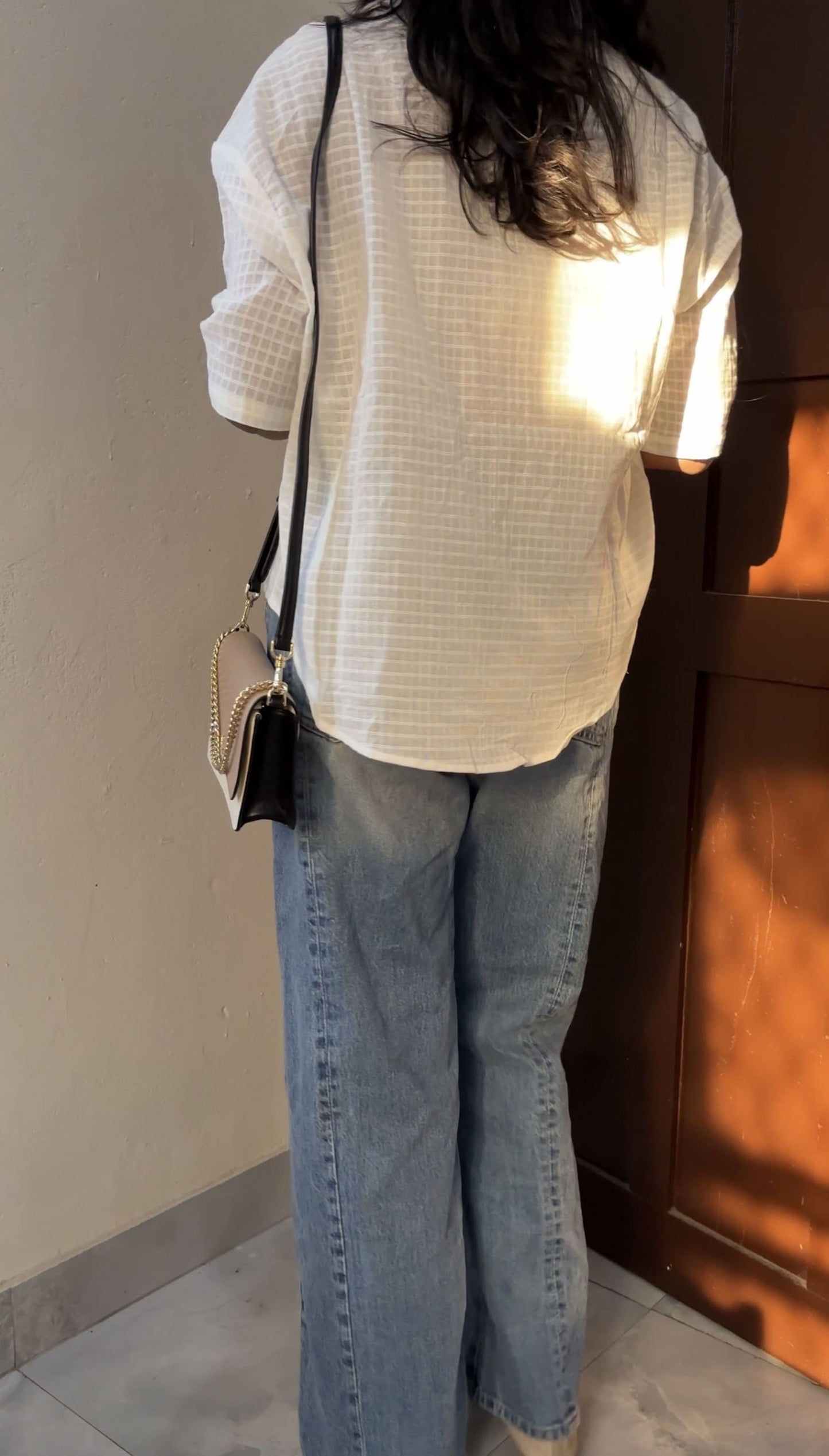 Sunflower embroidered cotton shirt