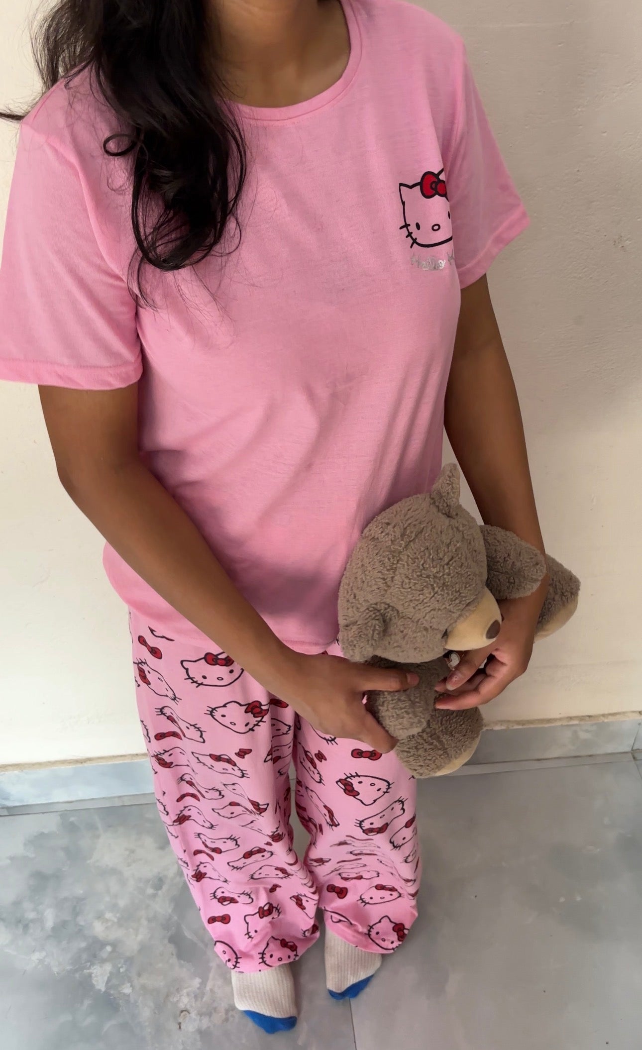 Hello kitty pink nightsuit
